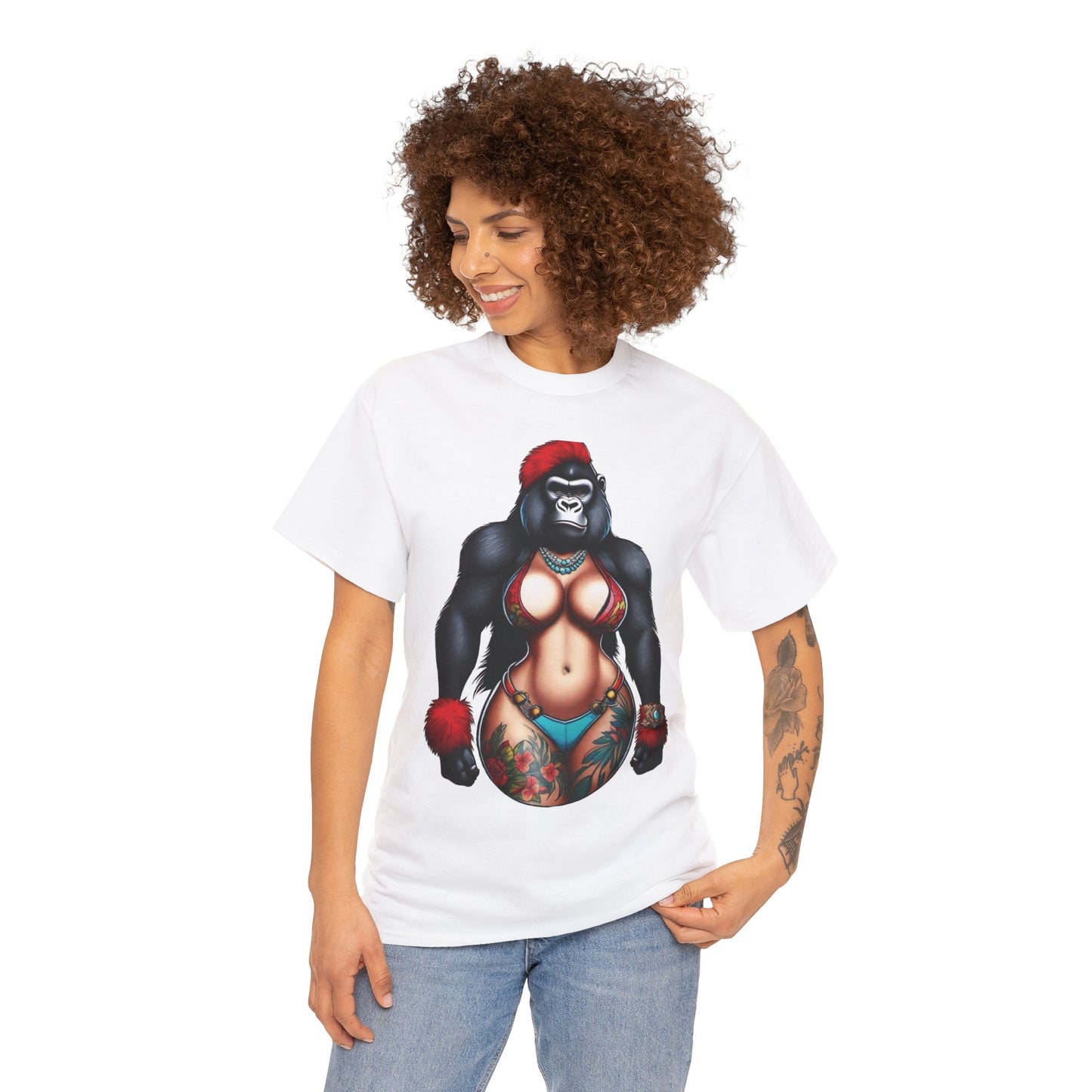 Unisex Heavy Cotton Tee - Gorilla