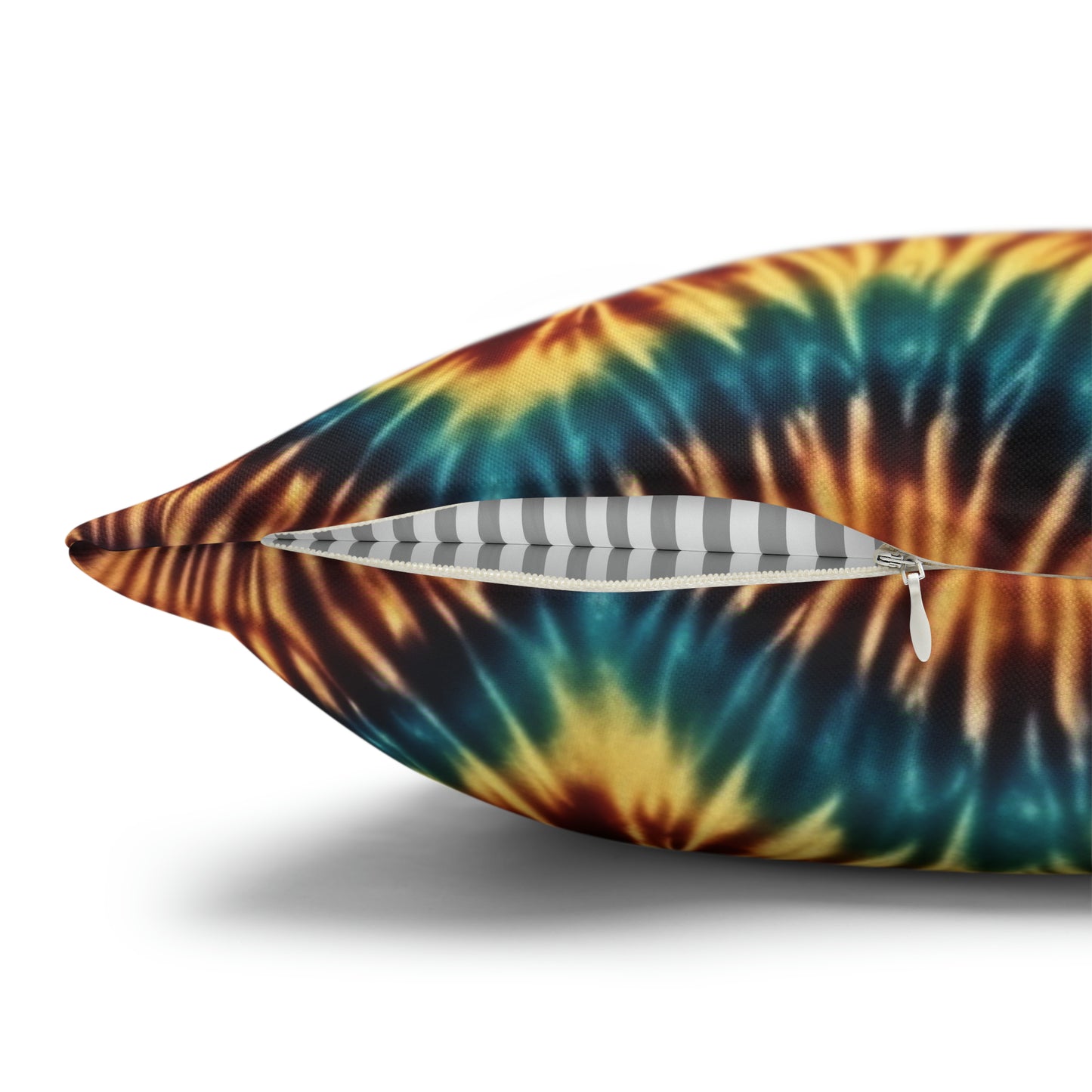 Spun Polyester Square Pillowcase Tie Dye Multi