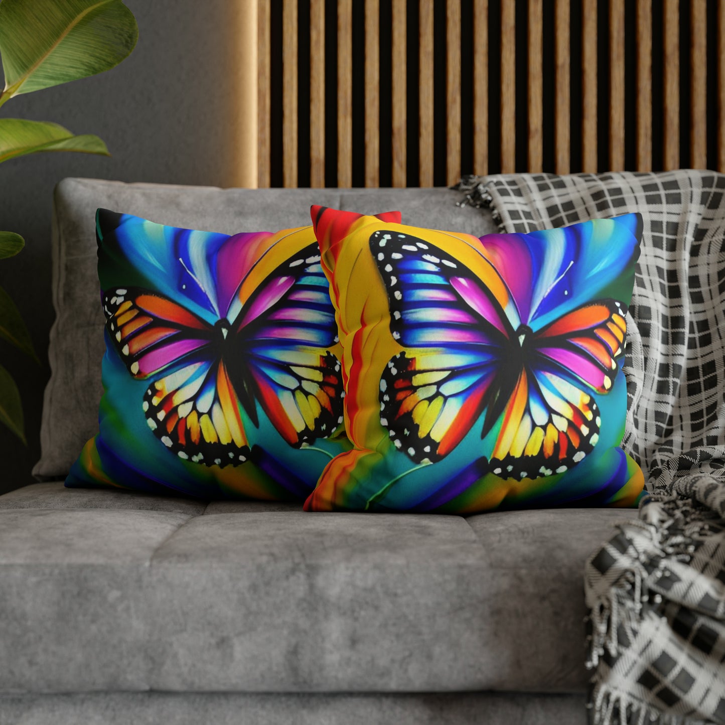 Faux Suede Square Pillowcase