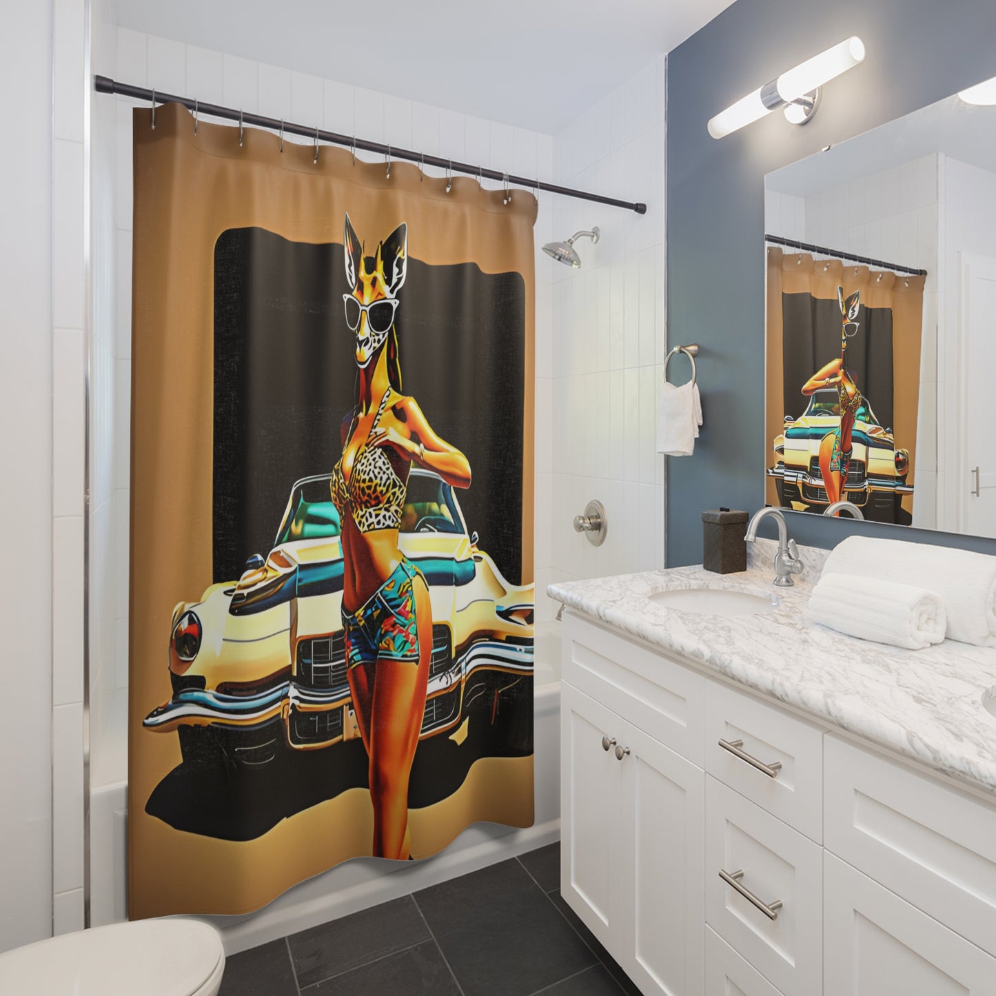 Shower Curtains - Giraffe