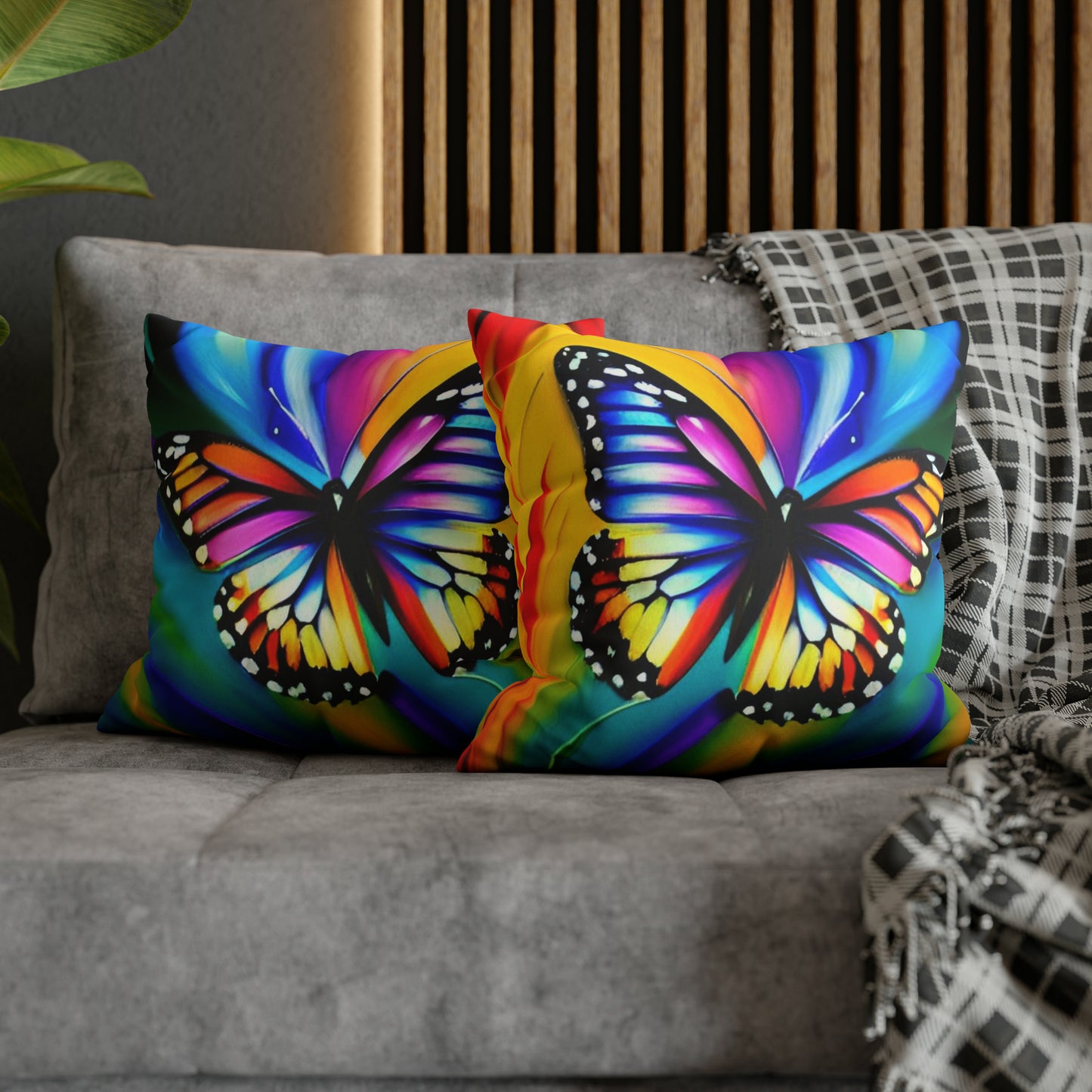 Faux Suede Square Pillowcase