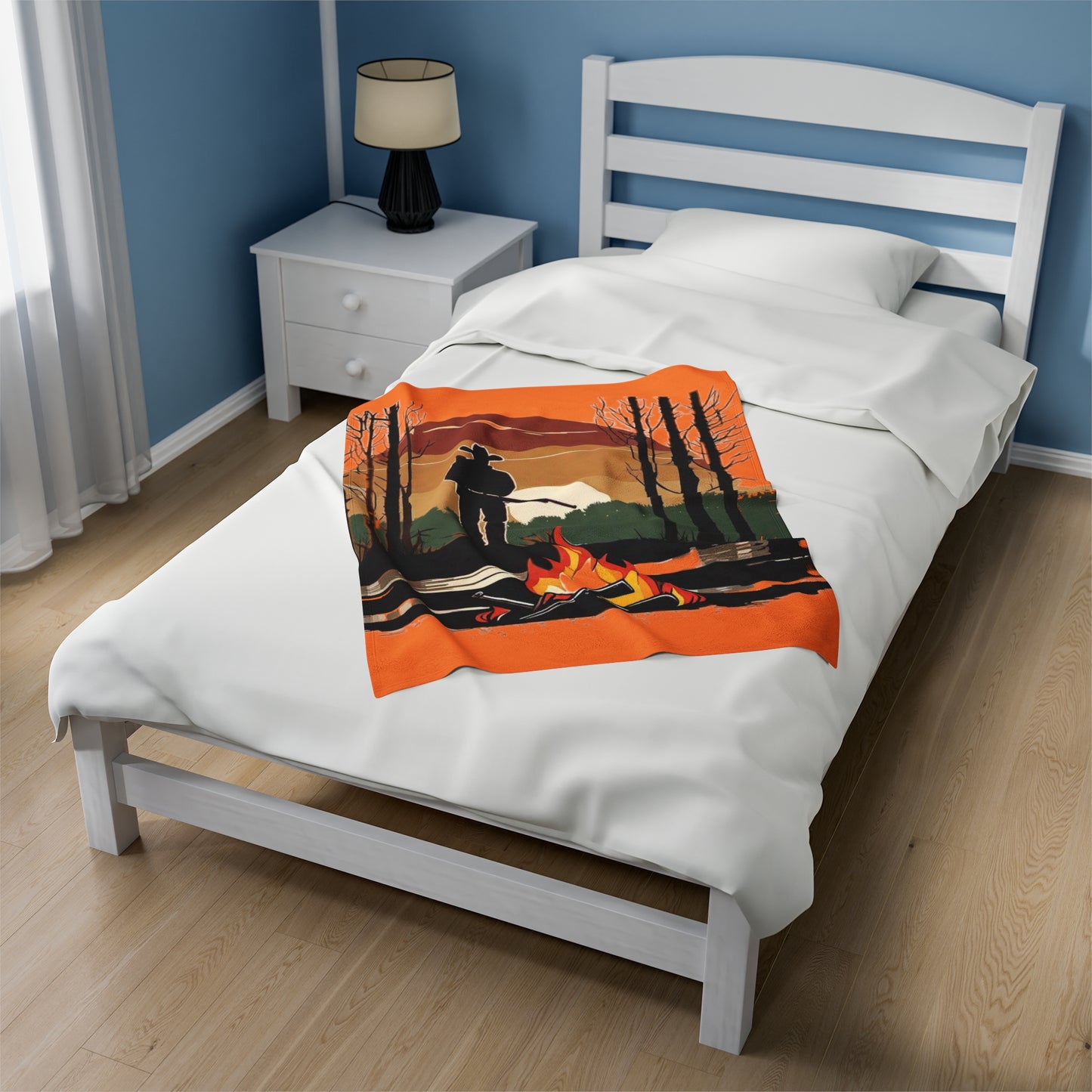 Velveteen Plush Blanket - Camping