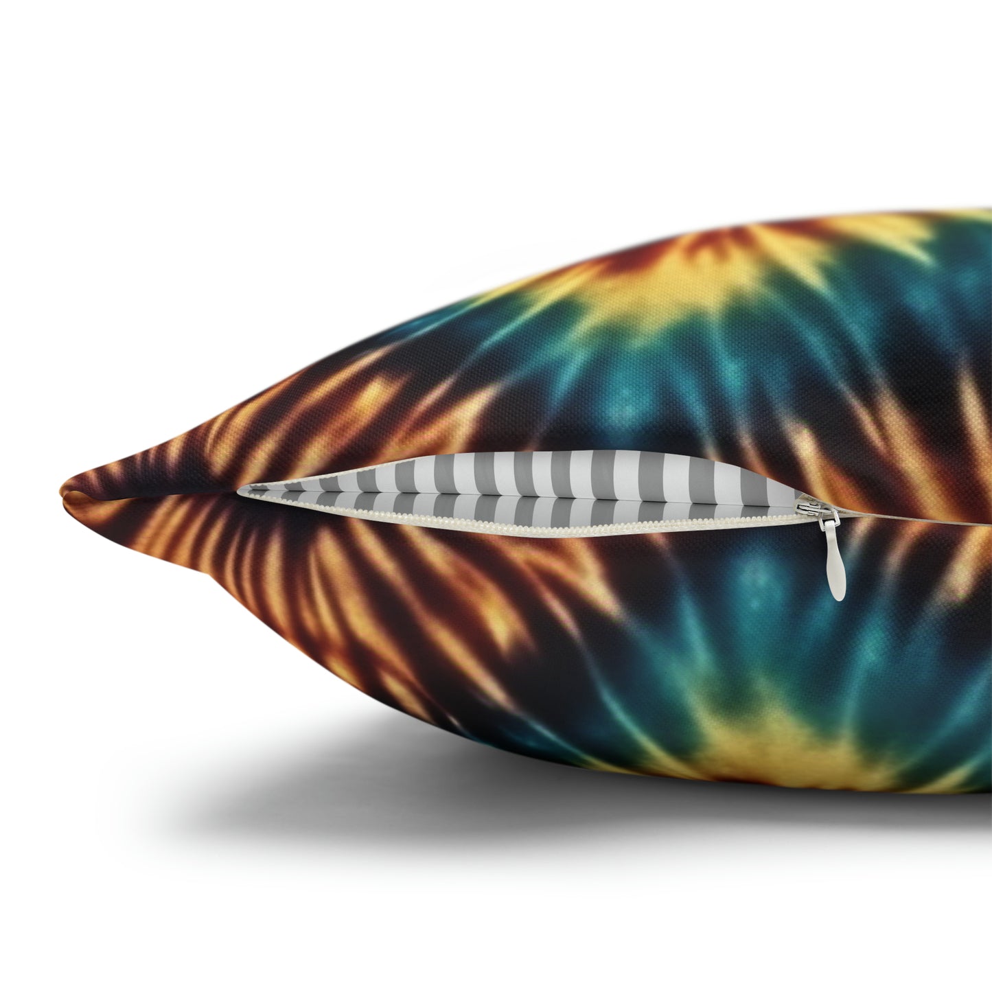 Spun Polyester Square Pillowcase Tie Dye Multi