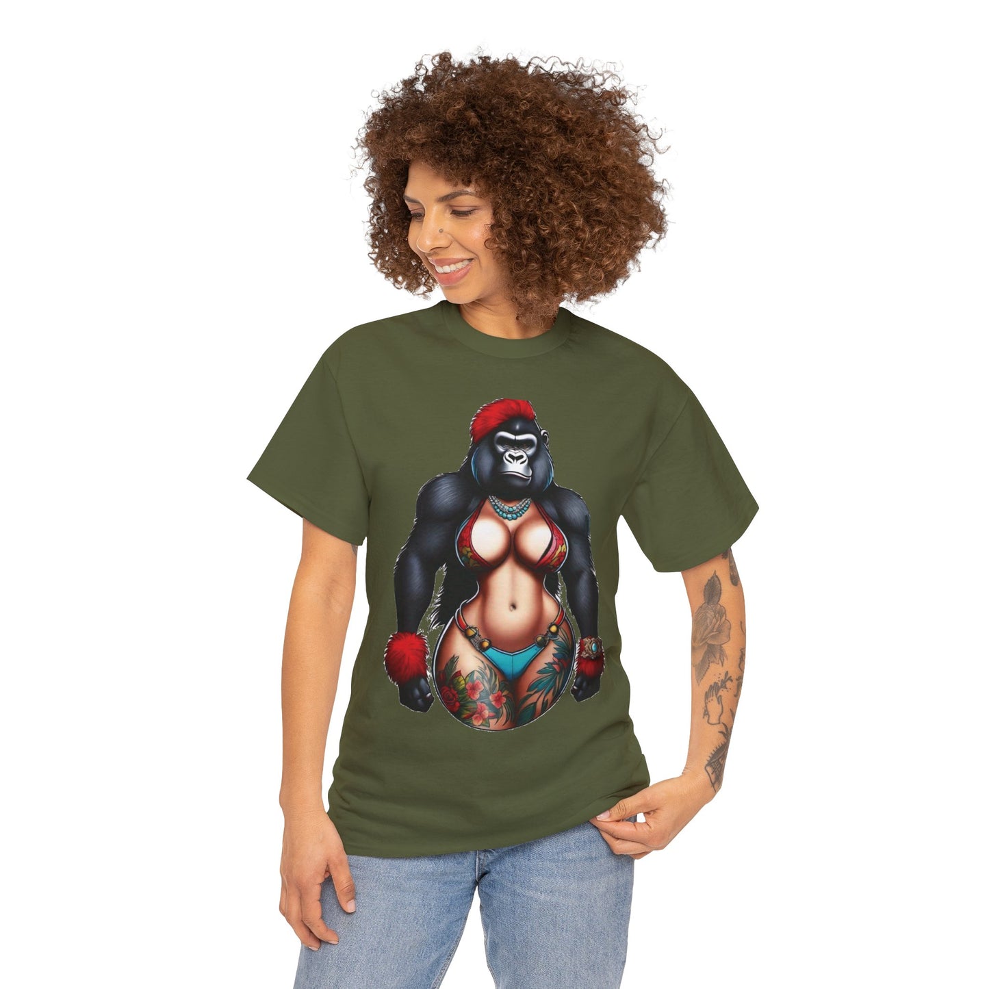 Unisex Heavy Cotton Tee - Gorilla