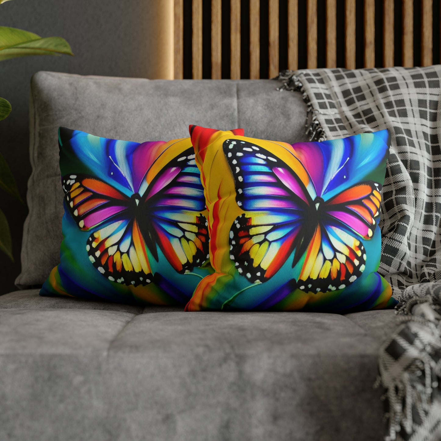 Faux Suede Square Pillowcase