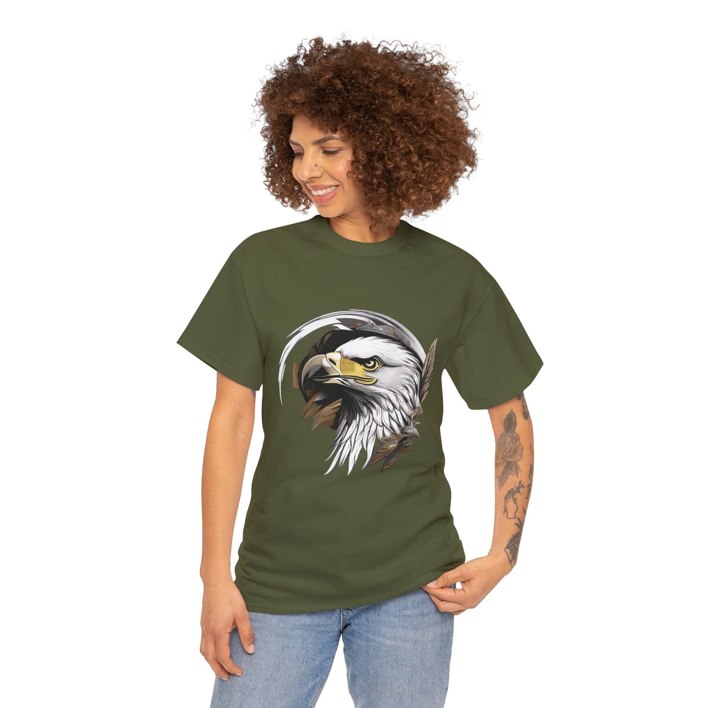 Unisex Heavy Cotton Tee - Eagle