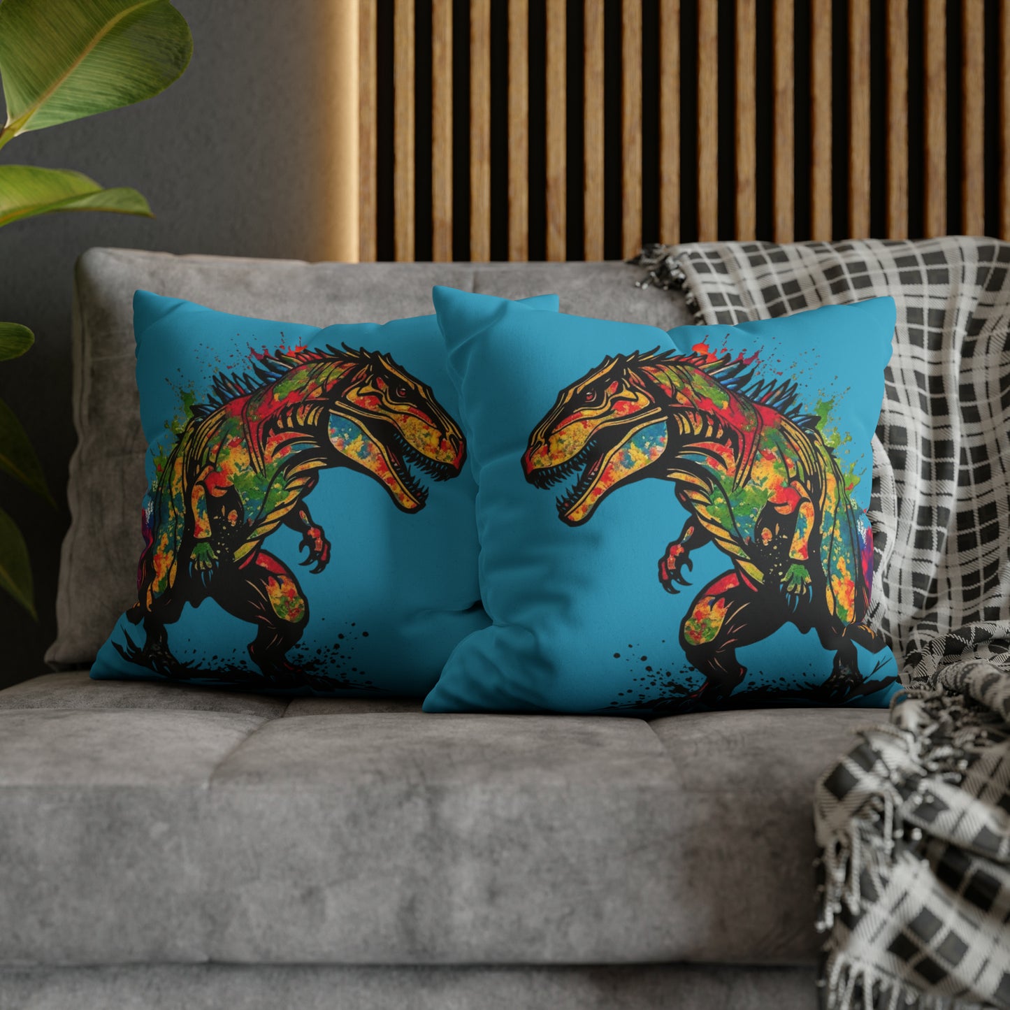 Faux Suede Square Pillowcase