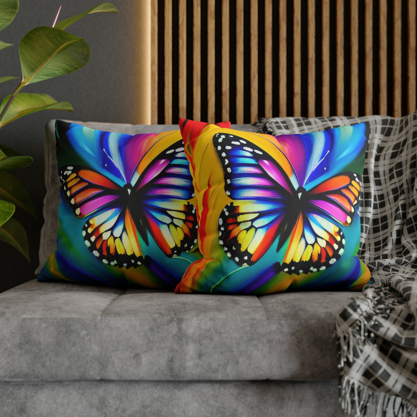 Faux Suede Square Pillowcase