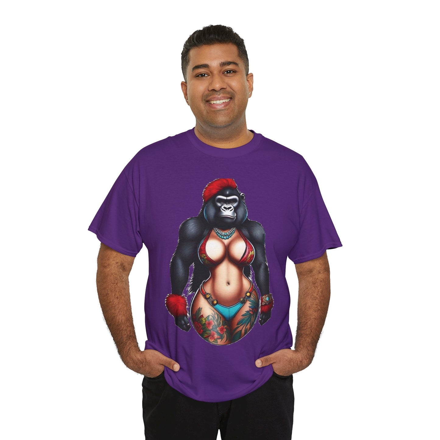Unisex Heavy Cotton Tee - Gorilla