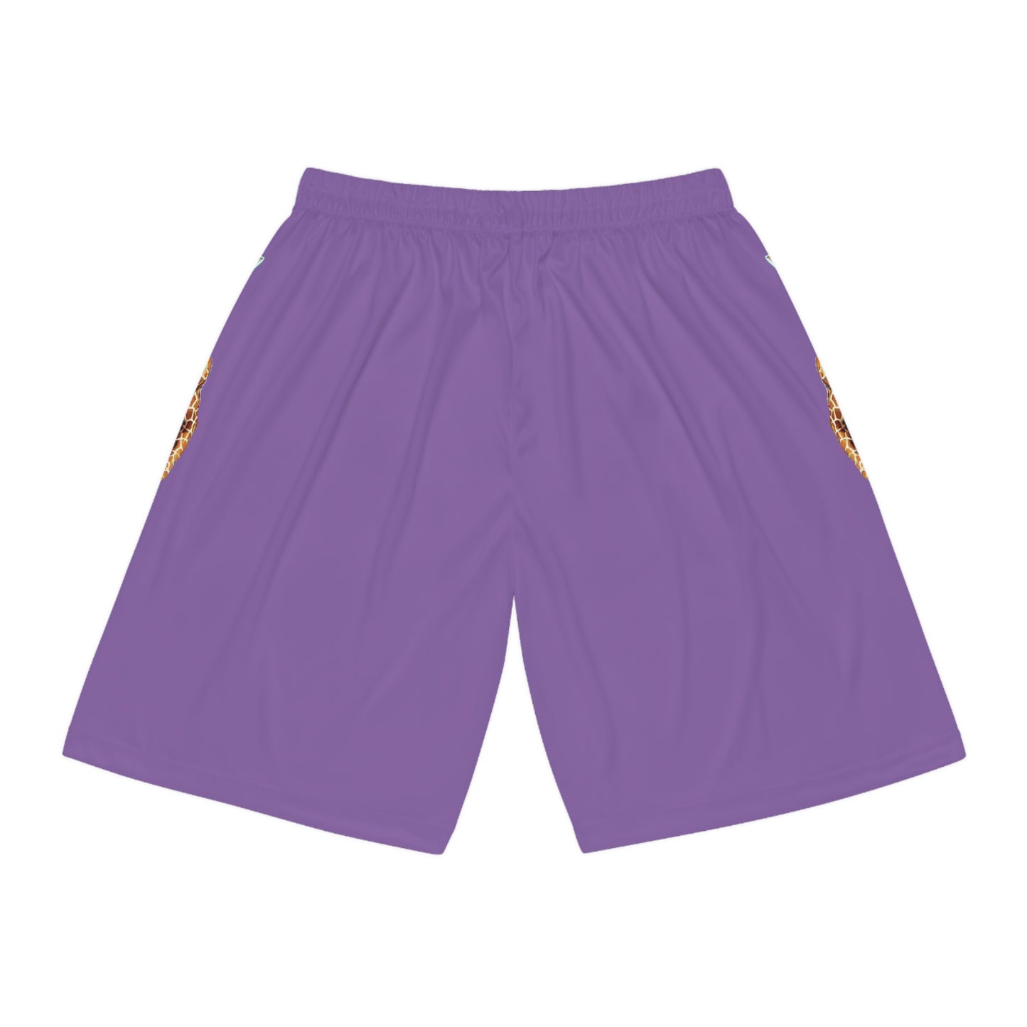 Basketball Shorts - Giraffe - Light Purple