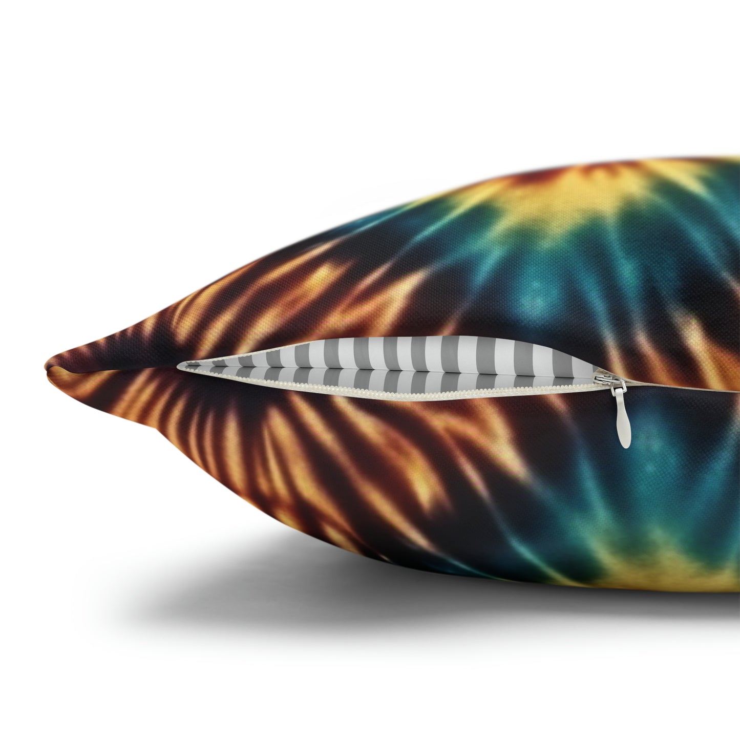 Spun Polyester Square Pillowcase Tie Dye Multi