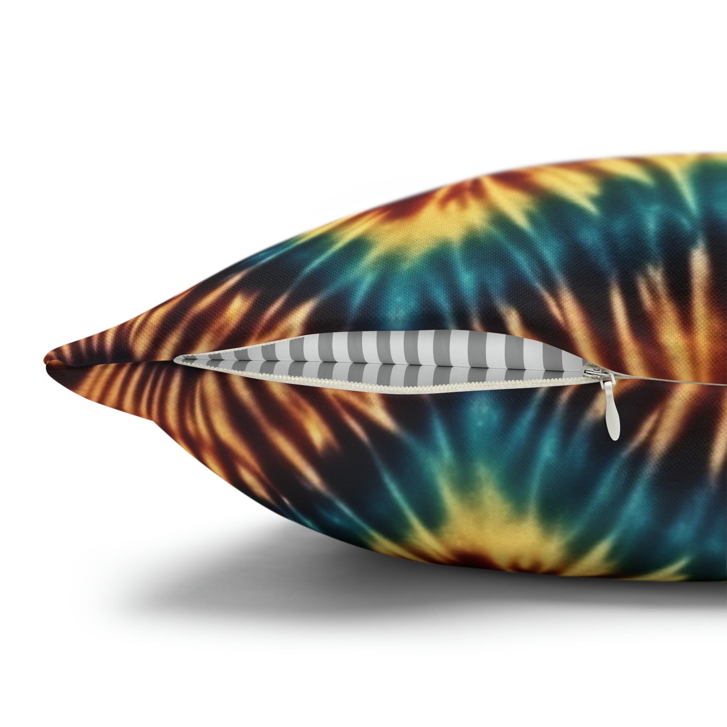 Spun Polyester Square Pillowcase Tie Dye Multi