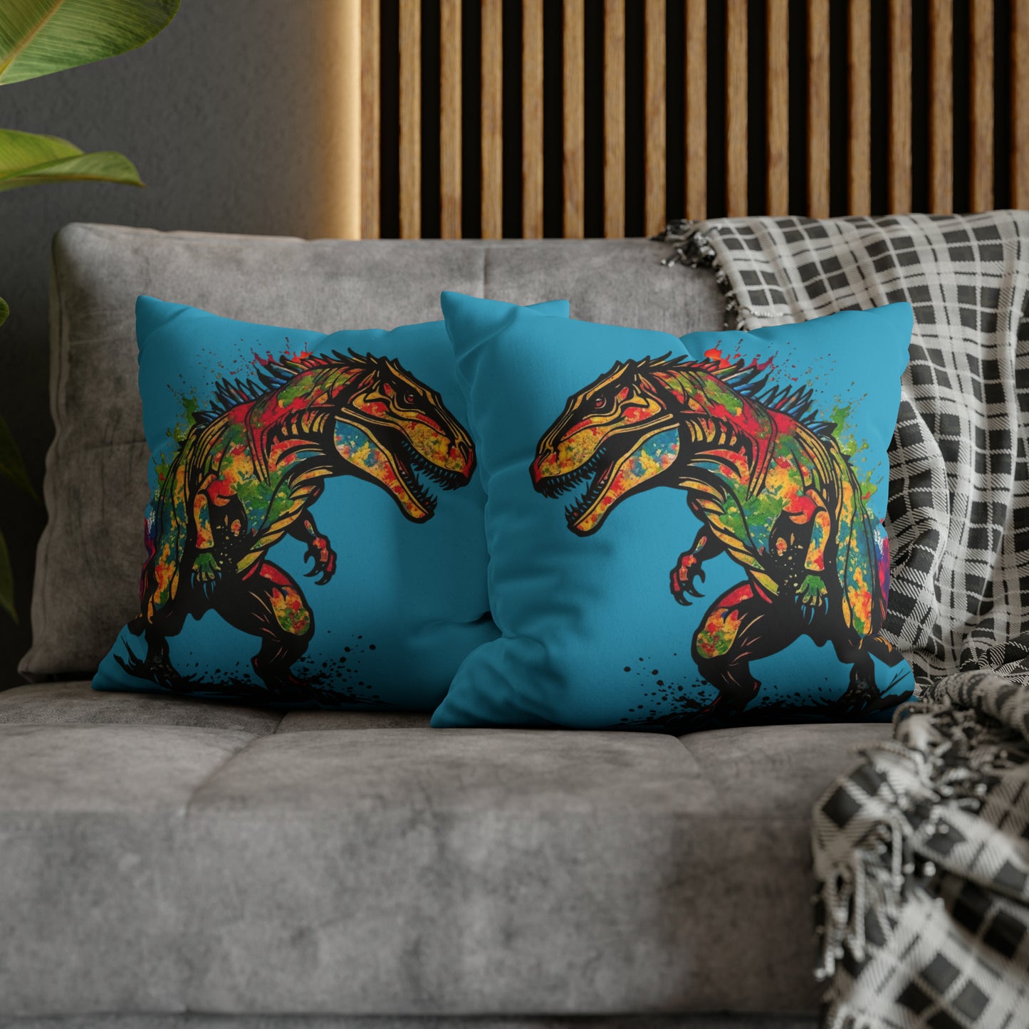 Faux Suede Square Pillowcase