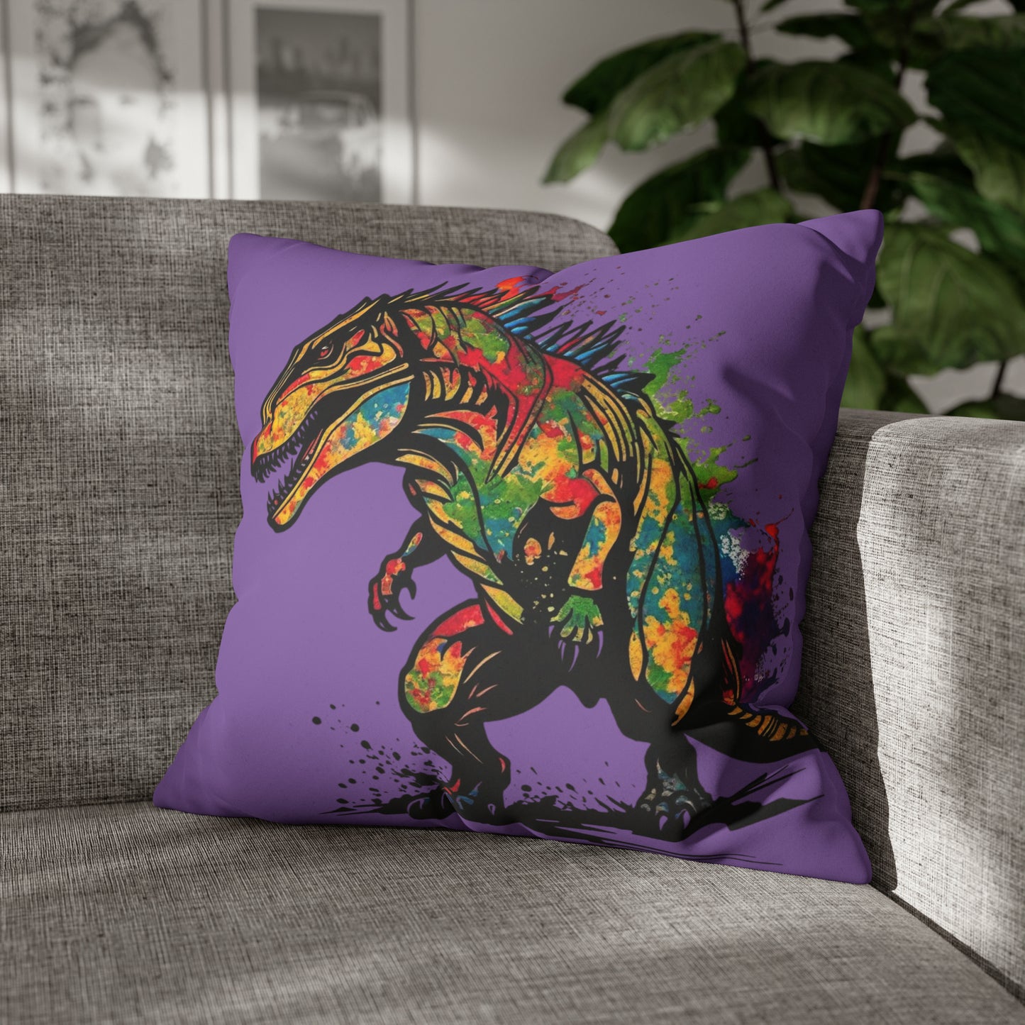 Faux Suede Square Pillowcase