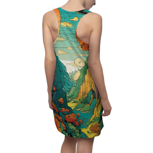 Women's Cut & Sew Racerback Dress - Landscape