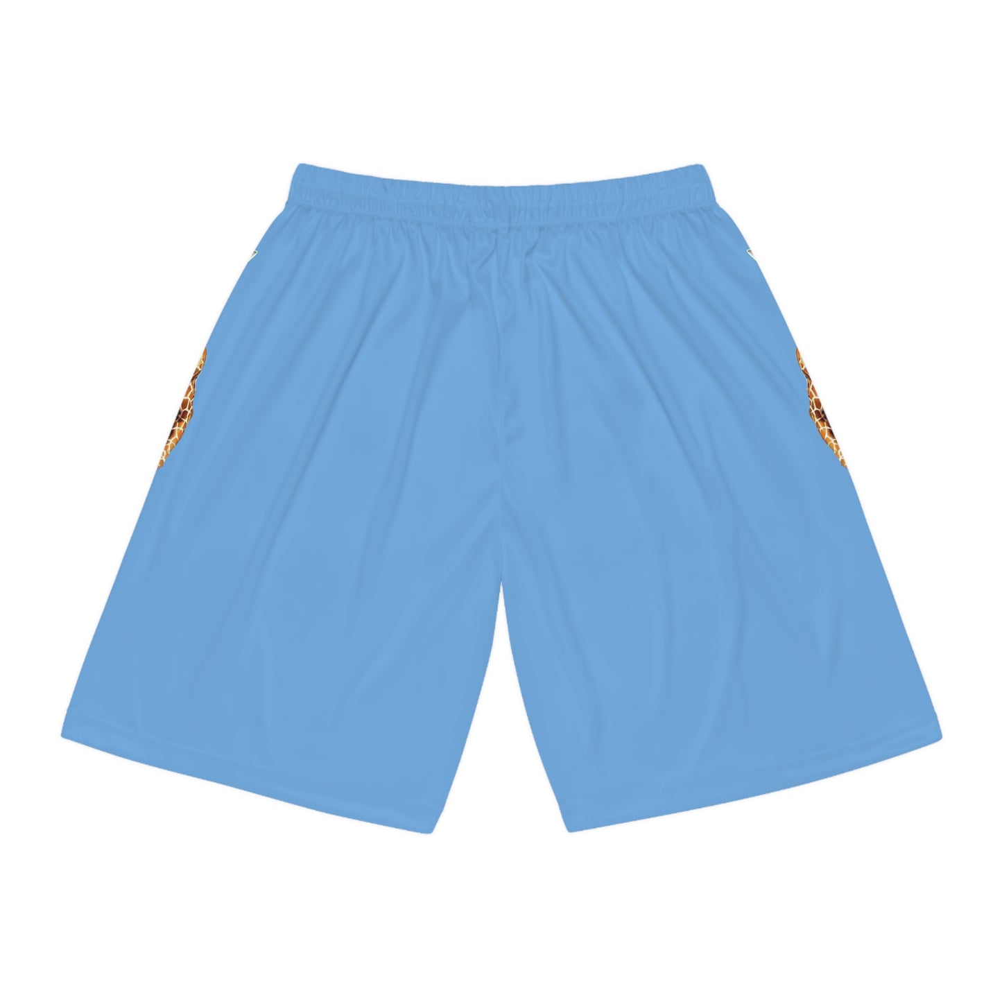 Basketball Shorts - Giraffe - Light Blue