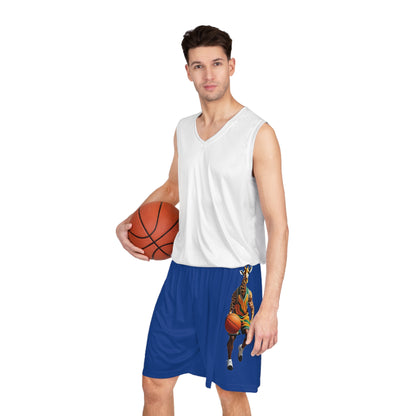 Basketball Shorts - Giraffe - Dark Blue