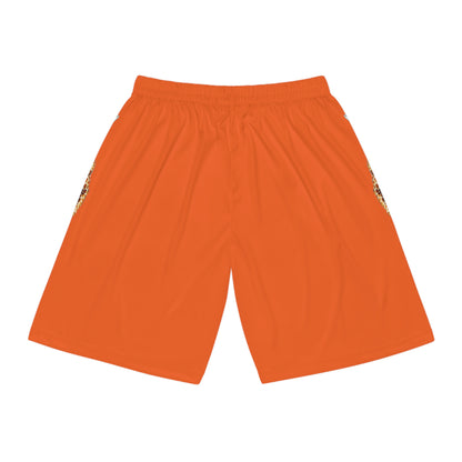 Basketball Shorts - Giraffe - Orange