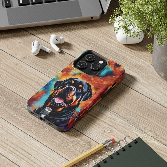 Rottweiler on Mic 3rd Variety Tough Phone Cases