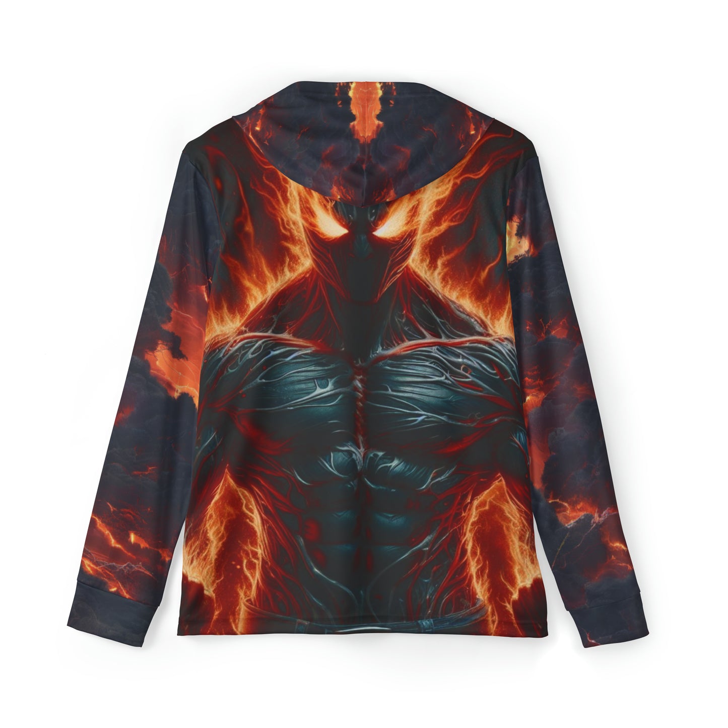 Men's Sports Warmup Hoodie Fire and Lightning