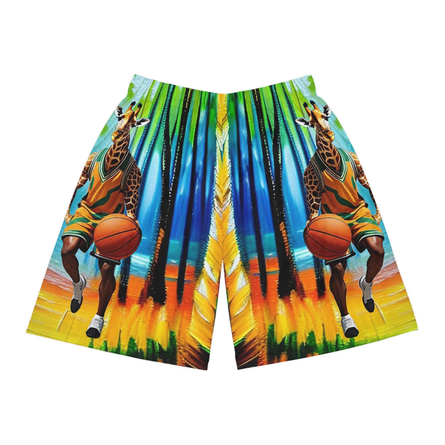 Basketball Shorts - Giraffe - Basketball - Forest