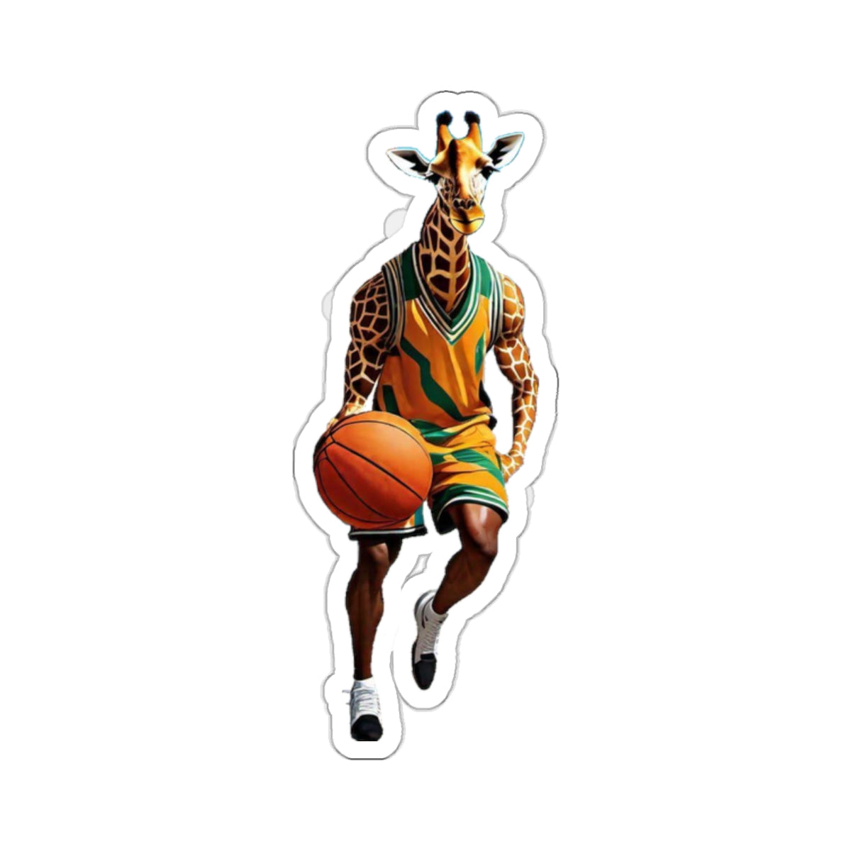 Kiss-Cut Stickers - Giraffe - Basketball