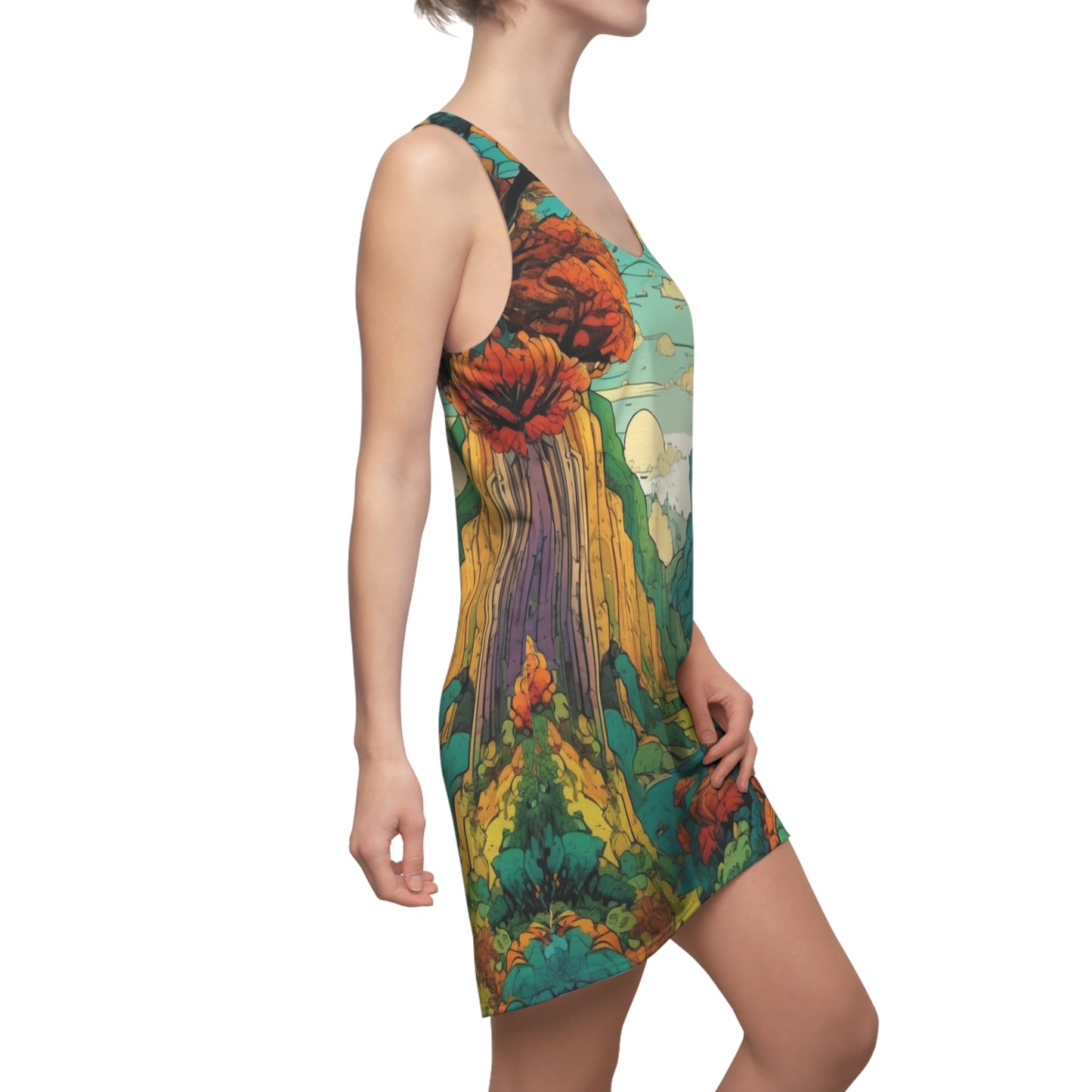 Women's Cut & Sew Racerback Dress - Landscape