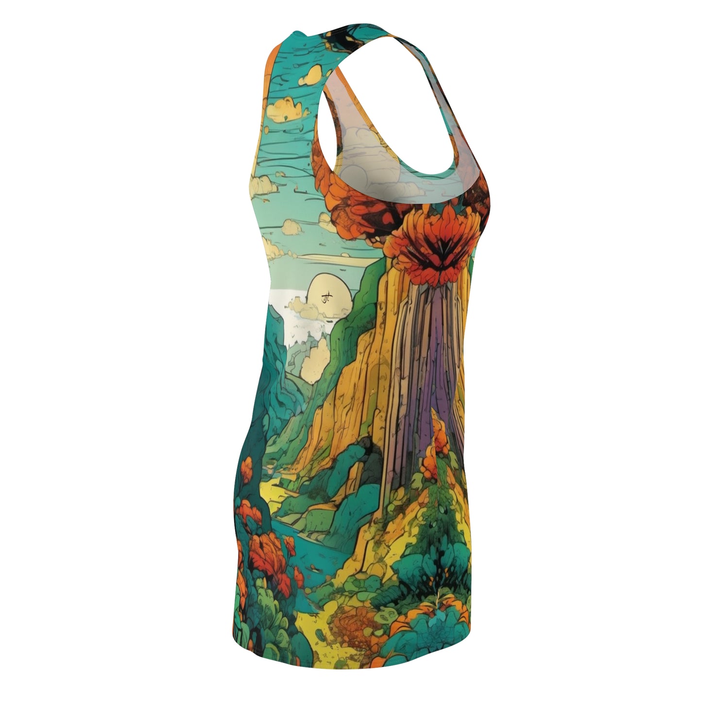 Women's Cut & Sew Racerback Dress - Landscape