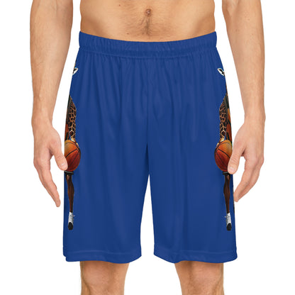 Basketball Shorts - Giraffe - Dark Blue