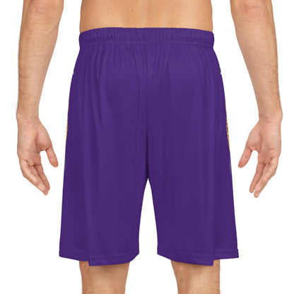 Basketball Shorts - Giraffe - Purple