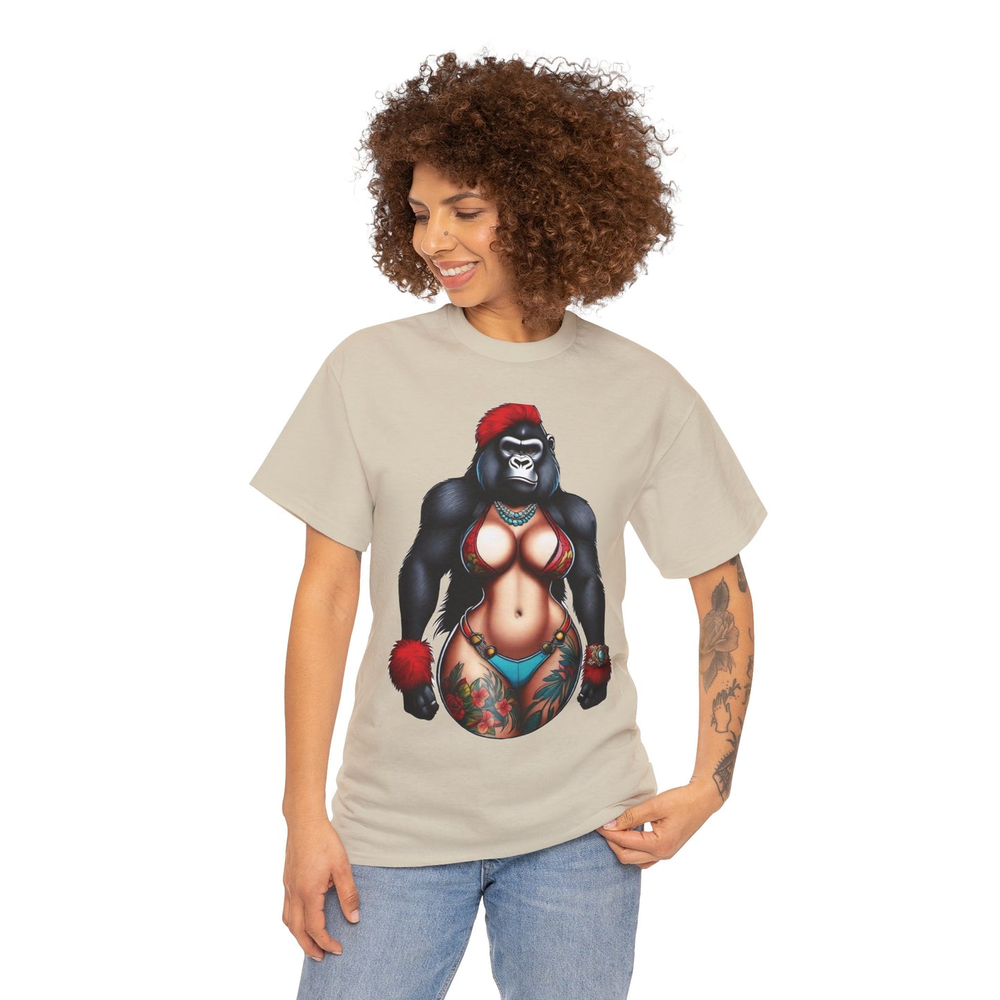 Unisex Heavy Cotton Tee - Gorilla