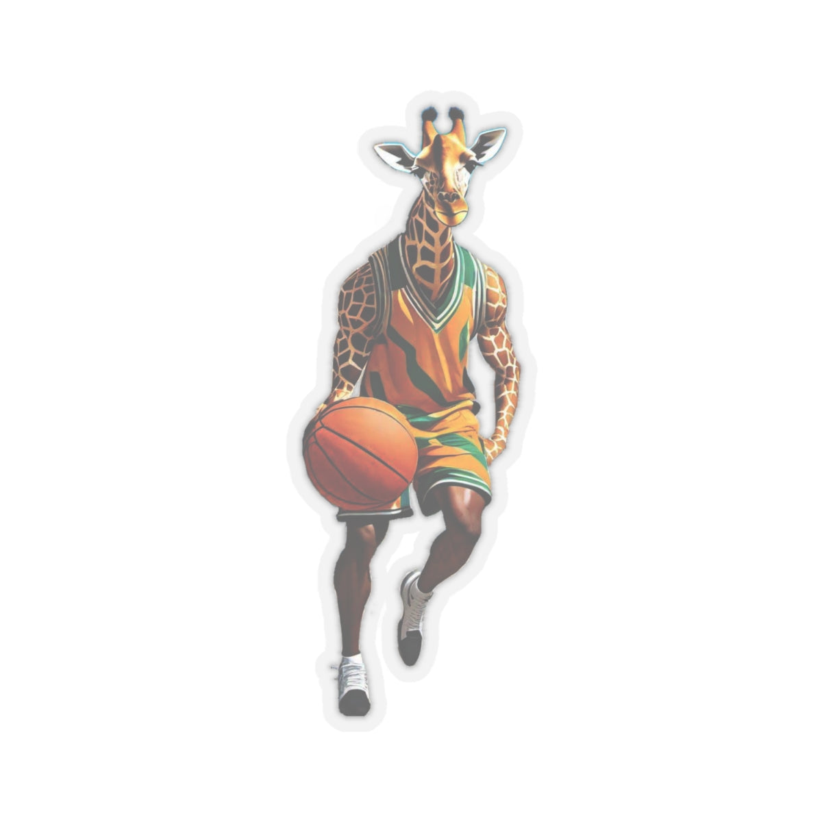 Kiss-Cut Stickers - Giraffe - Basketball