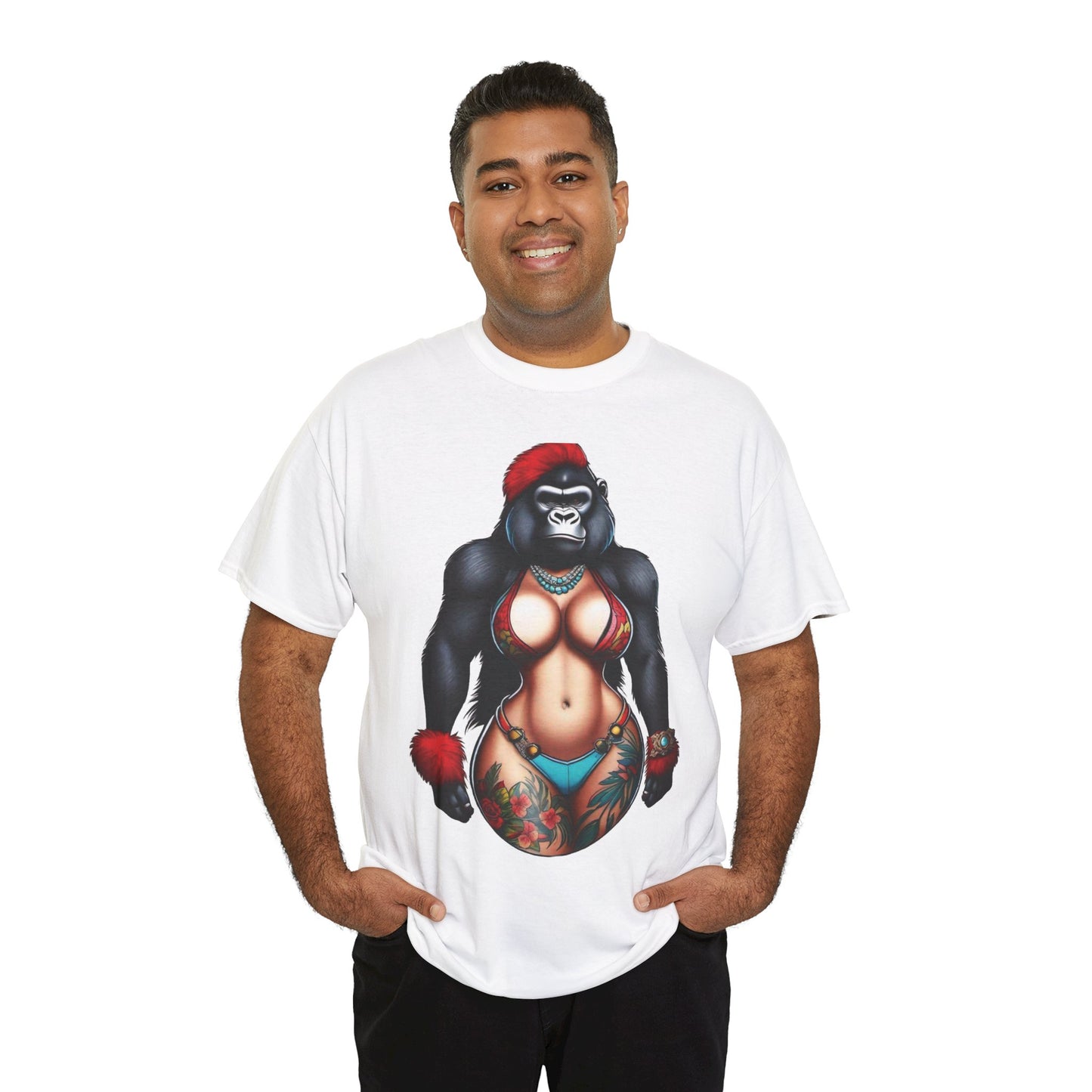 Unisex Heavy Cotton Tee - Gorilla