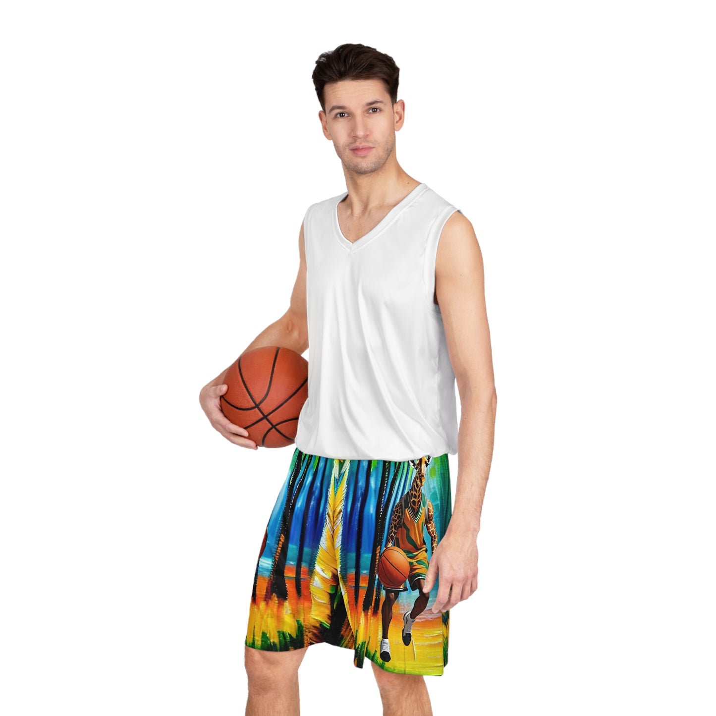 Basketball Shorts - Giraffe - Basketball - Forest