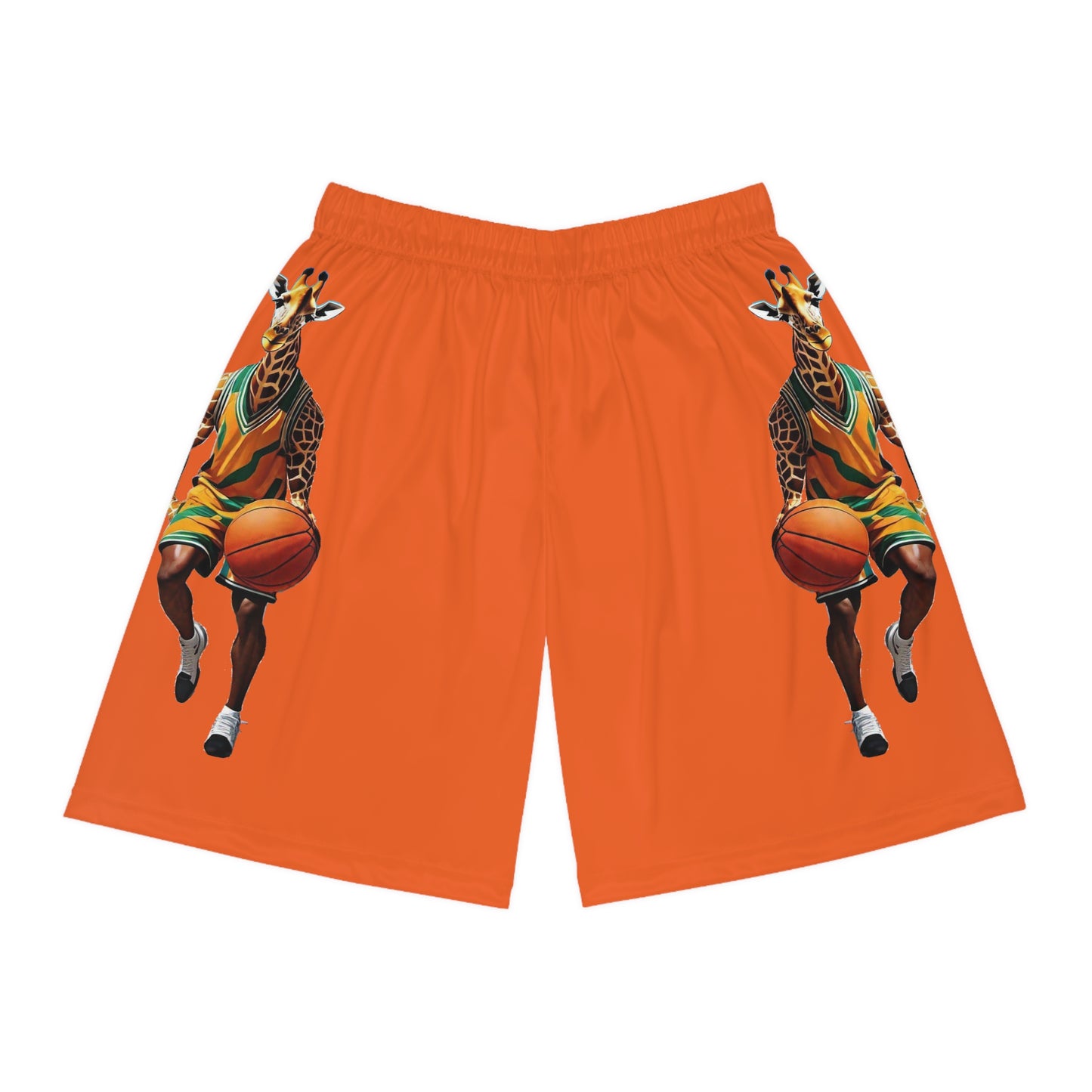 Basketball Shorts - Giraffe - Orange