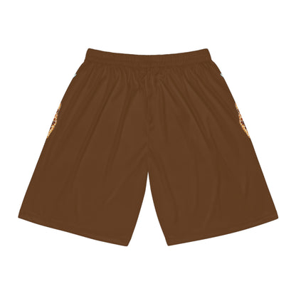 Basketball Shorts - Giraffe - Brown