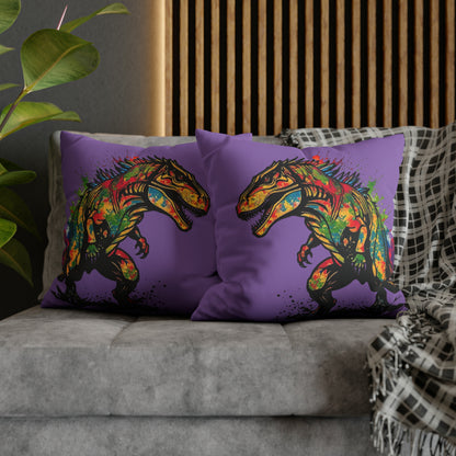 Faux Suede Square Pillowcase