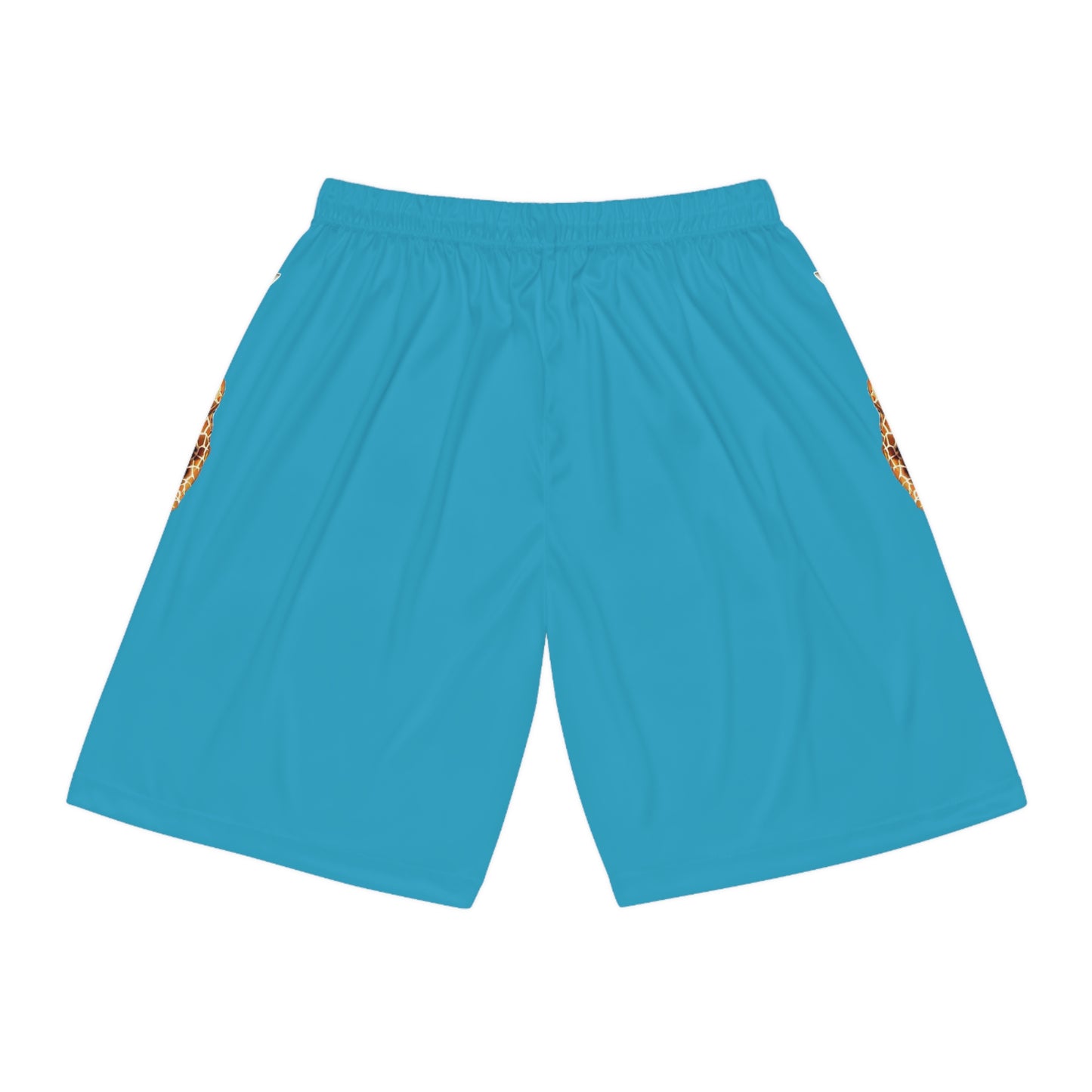 Basketball Shorts - Giraffe - Turquoise