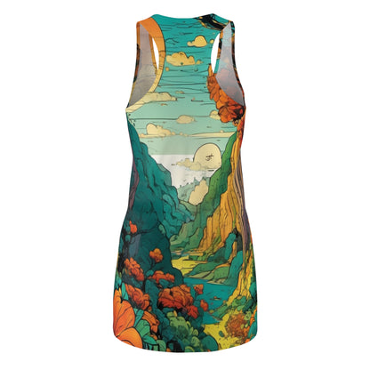 Women's Cut & Sew Racerback Dress - Landscape